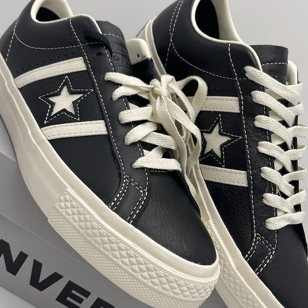 Converse Men’s ONE STAR ACADEMY PRO OX
BLACK/EGRET/EGRET A08501C Sneakers - Picture 7 of 16